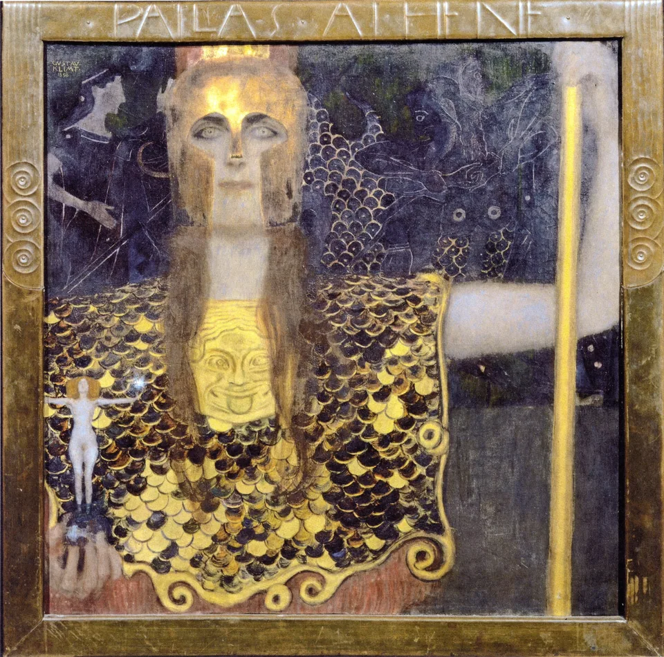 Pallas Athena by Gustav Klimt, 1898