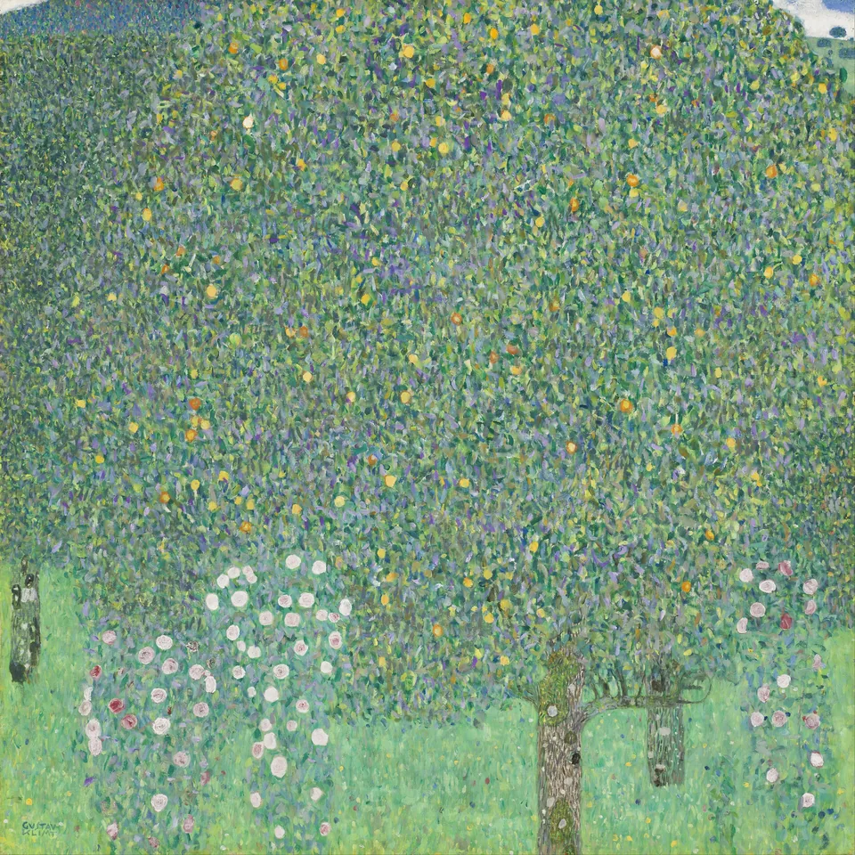 Rosebushes under the Trees by Gustav Klimt, 1905